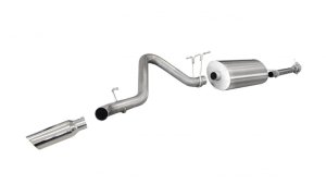 Chevrolet Silverado Performance Exhaust - Single Side Exit - CORSA Performance - Cat Back Sport - Polished - `11-`12